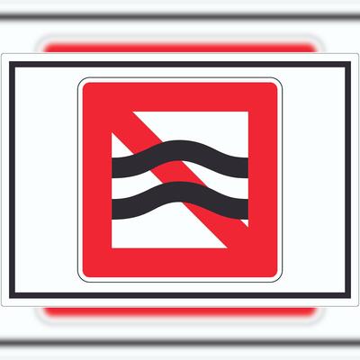 HB-Druck Sog und Wellenschlag vermeiden Symbol A6 (105x148mm)