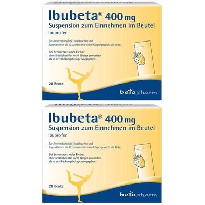 Ibubeta 400 mg Suspension zum Einnehmen im Beutel 2x 2x20 St