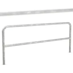 Anlehnbügel 9240 | 2000mm | mit Knierohr | Fahrradständer für 2 Fahrräder zum Einbetonieren | Anlehnbügel Anlehnparker Einzelständer