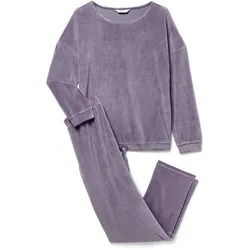 Tchibo - Nicki-Pyjama - Damen - Gr. XL - lila
