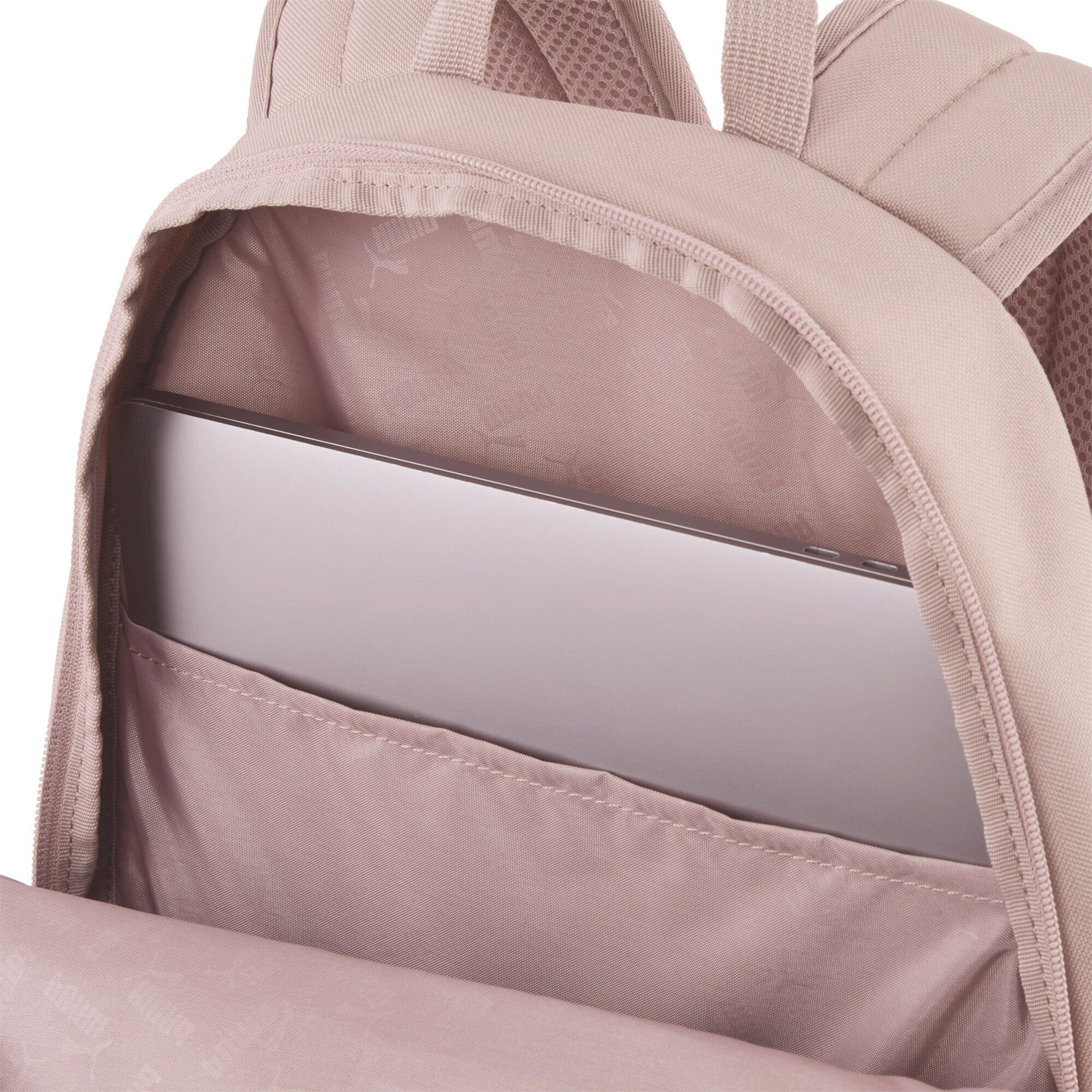 Rucksack PUMA "BUZZ BACKPACK", rosa (sandstone), Rucksäcke, Netz, Polyester, unifarben, Rucksack, mit mehreren Reissverschlussfächern, mit seitlichen Mesh-Taschen sandstone Einheitsgröße