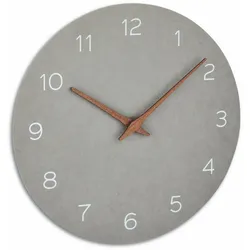 TFA-Dostmann 60.3054 Quarzwanduhr Kreis Grau