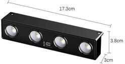 Uplifted Finds Outdoor Waterproof LED Solar Wall Light 4 Leds Lamp