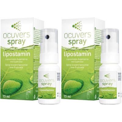 Ocuvers spray lipostamin Augenspray mit Euphrasia 2x 2x15 ml Spray