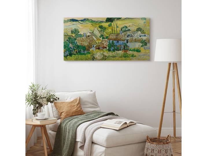 Toile Fermes près d'Auvers Feutre Multicolore/Multicolore 120 x 60cm