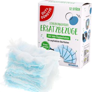 Gut&Günstig Ersatztücher Staubfangprofi-Ersatzbezug, Nachfüllpack, 12 Tücher, 12 Stück