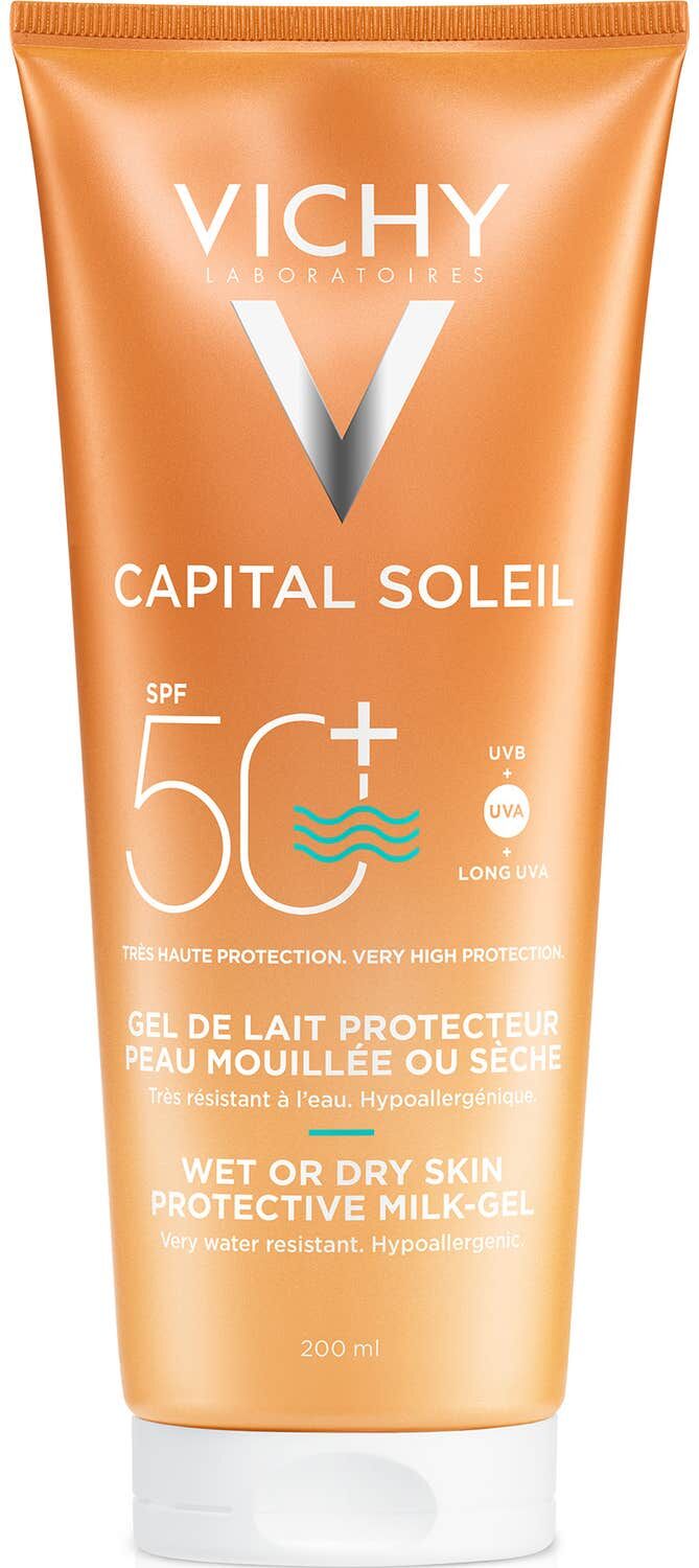 Vichy Capital Soleil Leche-Gel Wet or Dry Skin SPF50+ 200 ml