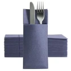 Ornamensa Softpoint 1250 Besteckservietten Bestecktaschen blau