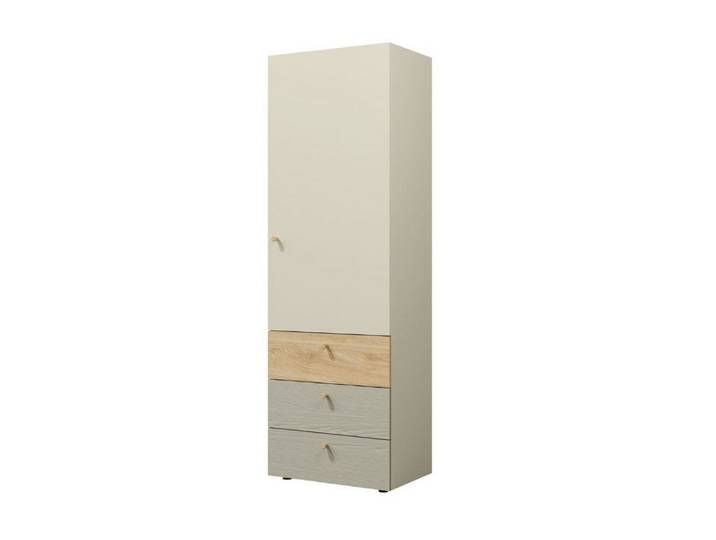 Compleo Kleiderschrank schmal, Kinderzimmerschrank mit 3 Schubladen SKY