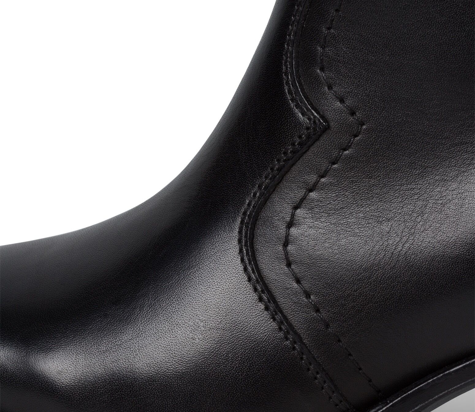 Cowboy Stiefelette TAMARIS, Damen, Gr. 38, Textil, schwarz, Leder, unifarben, Schuhe Cowboy Stiefelette, in spitzer Form