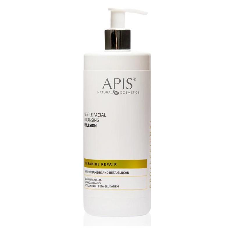 Apis Natural Cosmetics Apis Ceramide Repair Sanfte Gesichtsreinigungsemulsion mit Ceramiden und Beta Glucan 500ml (500 ml) (5901810051976)