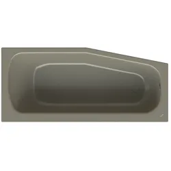 Bette Bambino Badewanne, Graphite, 1570 x 700 mm, 30 mm Randhöhe, Einbau-Unterbau, 1-Sitzer, Raumsparend