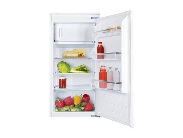 AMICA Einbaukühlschrank EKSS 361 226 , Energieeffizienz: D, silber (weiß), Rechtsanschlag, wechselbar, Kühlschränke, Übersichtlich, ruhig, praktisch – dein Kühlschrank für jeden Tag, Einbaukühlschrank