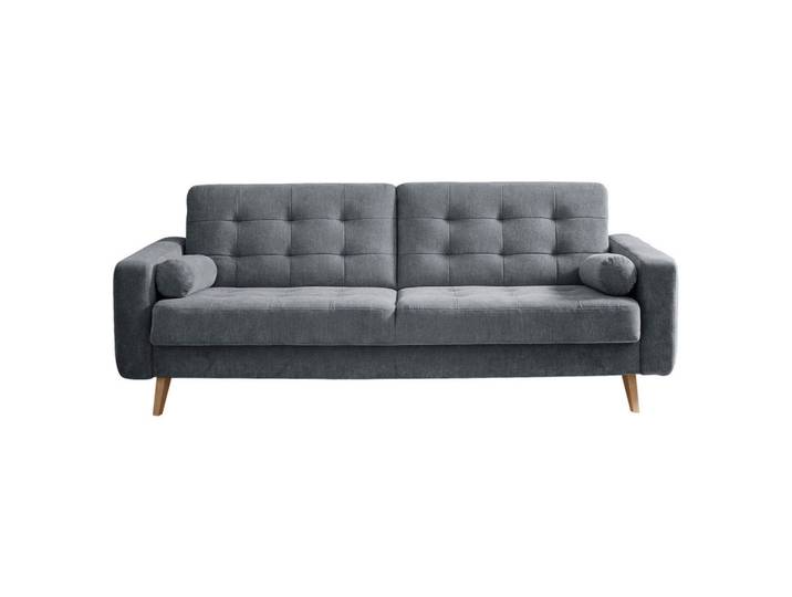 Schlafsofa, Anthrazit, 222x86x90 cm, Textil, Sitzgelegenheit & Schlafmöglichkeit, Modern, MID.YOU