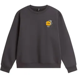 The North Face Unisex Gear Up Get Out Grafik Sweatshirt - M - Anthracite Grey