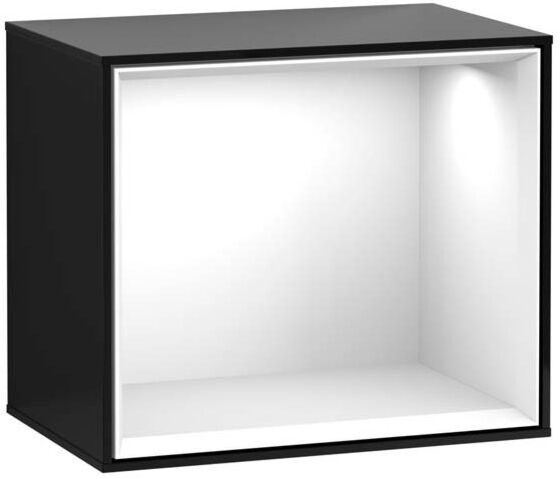 Villeroy und Boch Finion Regalmodul G580GFPH 41,8x35,6x27cm, Emotion, Regal Glossy White, Glossy Black Lacquer