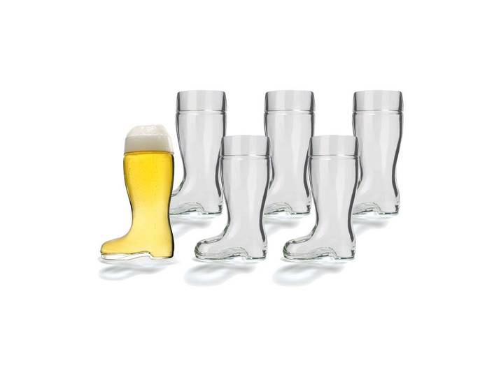 BIERGLÄSER Stiefel transparent 250 ml 6er Set