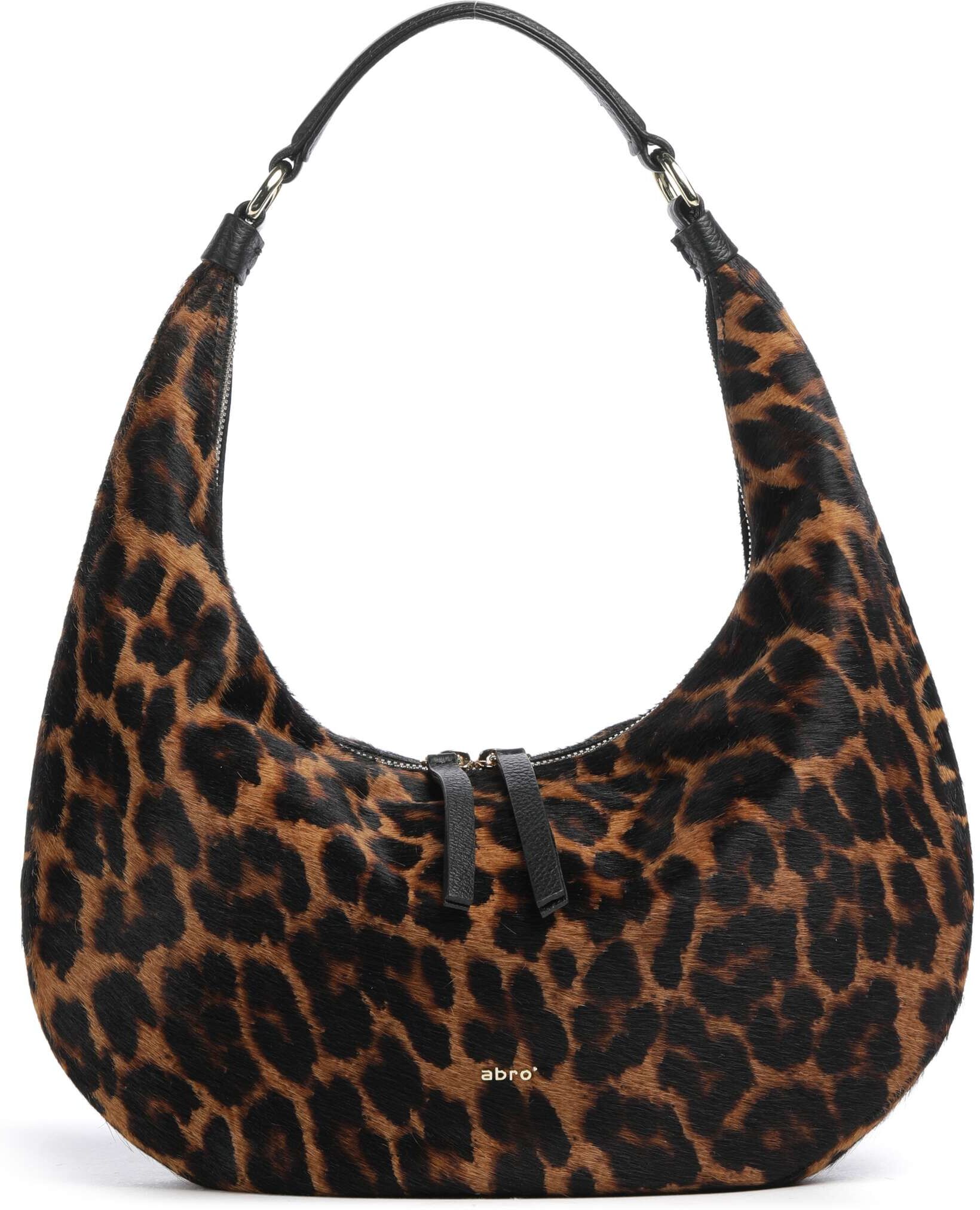 Abro Animal Printed Nana Small Beuteltasche, braun