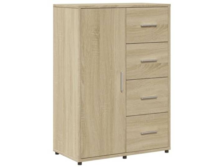 KGHFDVB Sideboard Sonoma-Eiche 60x31x84 cm Holzwerkstoff Mit Schubladen, Feuchtigkeitsbeständig, Pflegeleicht, Stabil, Für Wohnzimmer