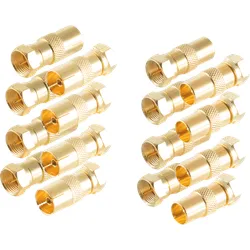 SHVP BS15-301214 - Adapter-SET für IEC + F, Stecker/ Buchse vergoldet