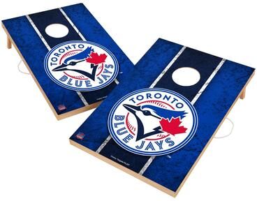 Skip's Garage Vintage Toronto Blue Jays MLB Regulation 2x4 Cornhole Set