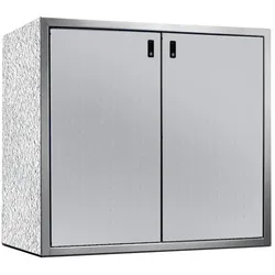 Paul Wolff Mülltonnenbox SILENT 242-Eisgrau-Weißaluminium-Edelstahl