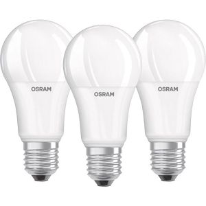 OSRAM LED-Lampe Base Classic A, E27, 14W ersetzt 100W, warmweiß, 3 Stück