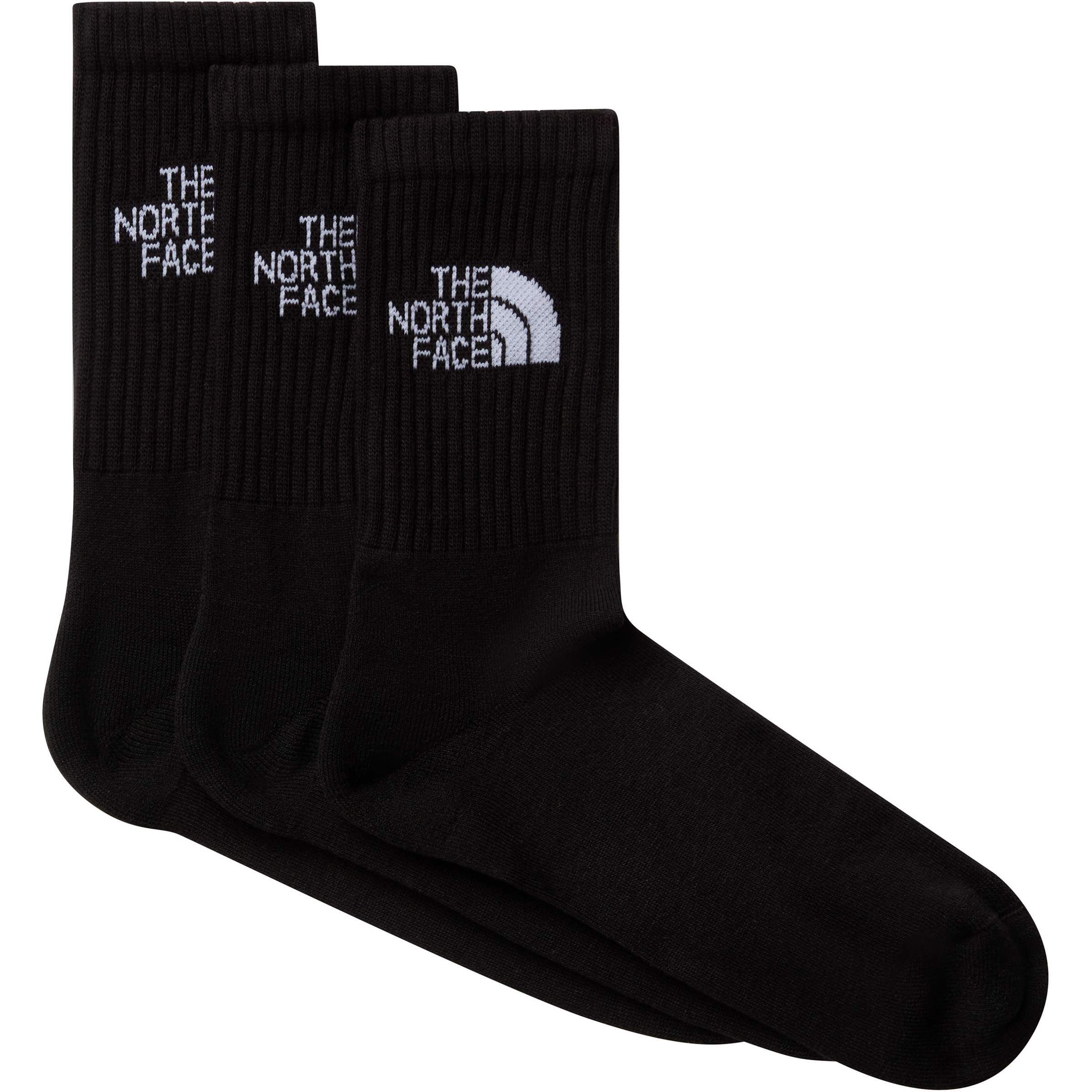 The North Face Everyday Crew 3er Pack Freizeitsocken schwarz Größe 41 Lifestyle Elastisch