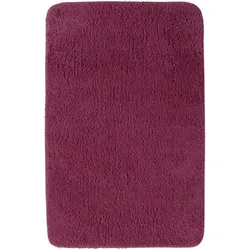 NYVI Badematte NYVISpa Lasalle  - Badezimmerteppich - Rutschfest, Saugfähig, Schnell Trocknend, Fußbodenheizung geeignet, Waschbar, Weich Farbe:Lila;Größe:Badematte 60x90 cm