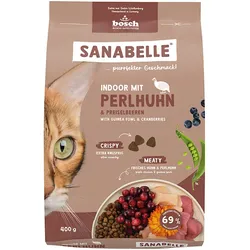 Sanabelle Indoor mit Perlhuhn 6x400 g