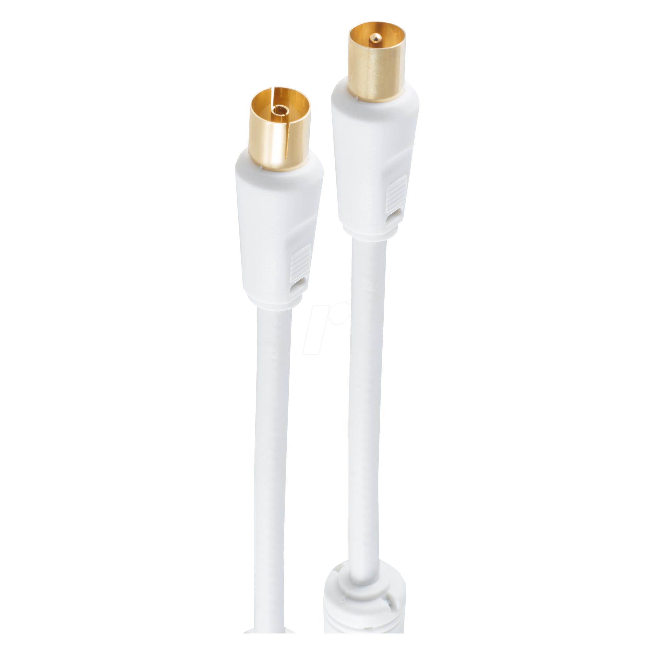 Shiverpeaks BS80405 Koaxialkabel 5 m Coax Koaxial Weiss (BS80405)
