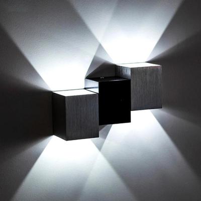 Everyday Crate Compact 6W LED Wall Lamp With Rotatable Heads For Indoor Lighting cool White