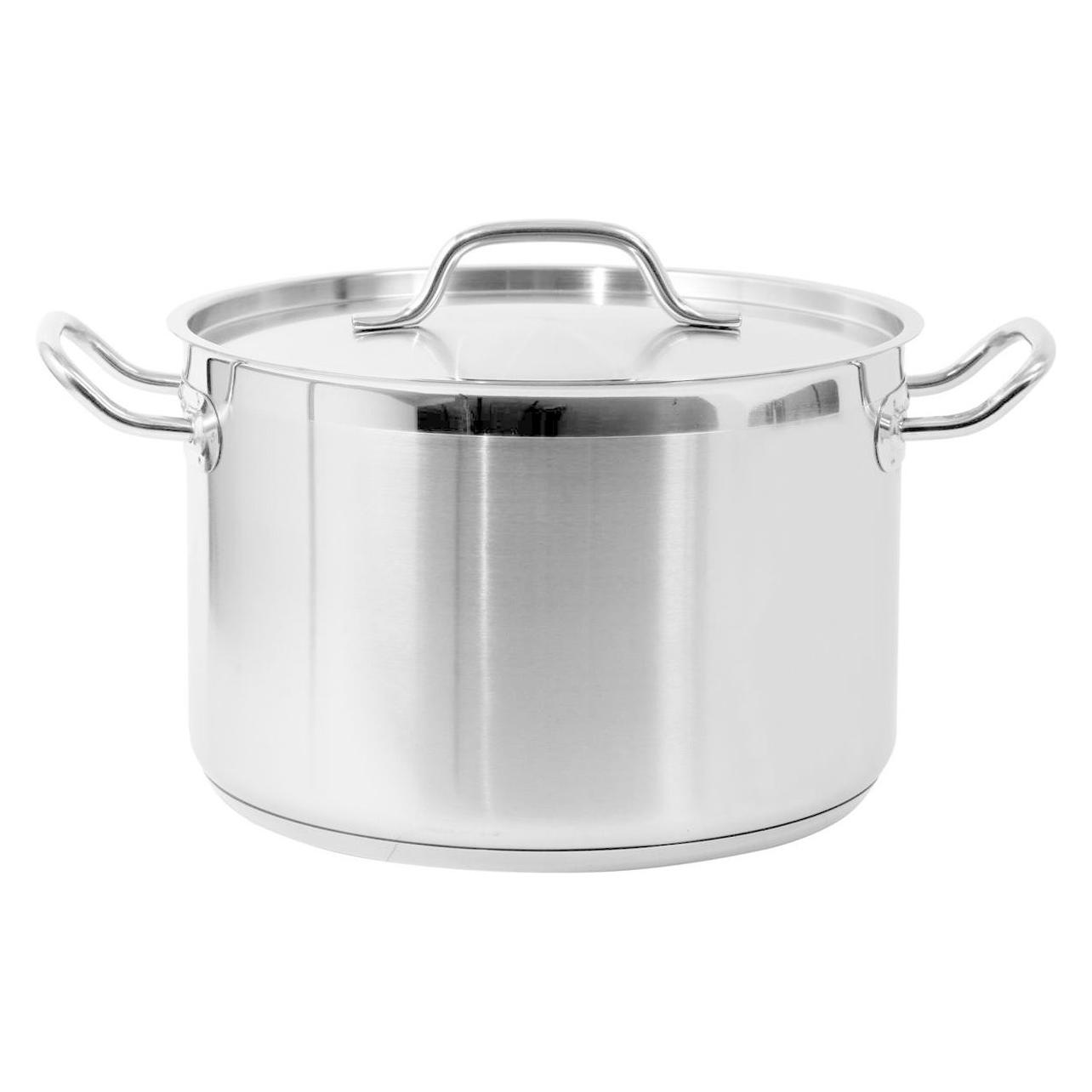 Yato GARNEK ŚREDNI Z POKRYWKĄ SS 28x18 11,1L (Kochtopf, Edelstahl, 28 x 18 cm) (YG-00024)