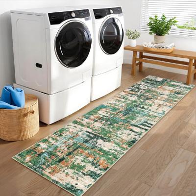 Garvee Modern Abstract Wash Distressed Area Rug