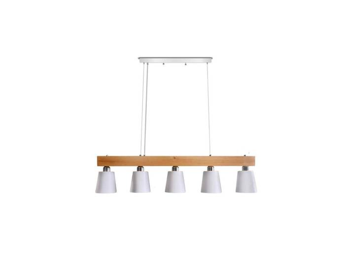 Nettlife Pendelleuchte Formel 5-flammig 100/24/13 cm, Weiß, E27, 24x13x100 cm, Lampen & Leuchten, Innenbeleuchtung, Hängeleuchten, Pendelleuchten
