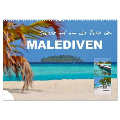 Erlebe mit mir die Ruhe der Malediven (Wandkalender 2027 DIN A2 quer), CALVENDO Monatskalender