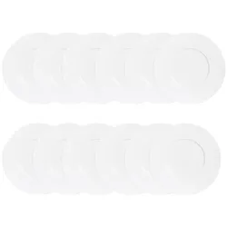 Maxi x12 Dessertteller Zen 23 cm - Weiß Rund Porzellan Table Passion