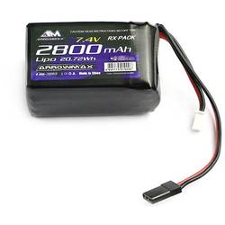 ArrowMax Modellbau-Empfängerakku (LiPo) 7.4 V 2800 mAh Hump JR AM-700913