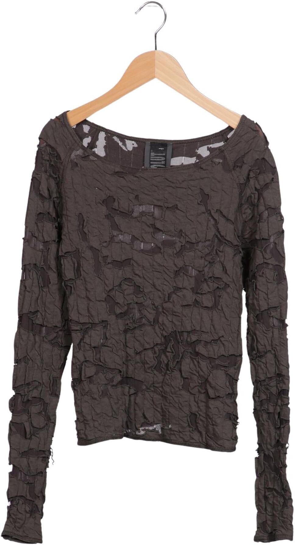 Absolut by Zebra Damen Langarmshirt, Grau, Gr. XS, Synthetik / Baumwolle - Second Hand