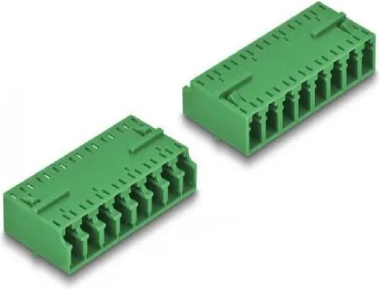 Delock vezeloptiek koppeling HD LC octuplex naar LC octuplex connector groen