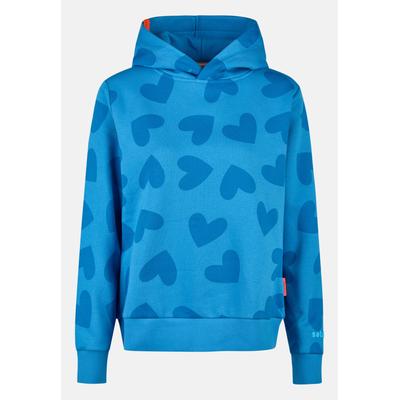 Kapuzenpullover SALZHAUT "Hoodie DACKLATTN", Damen, Gr. XXL, blau (ocean blau), Pullover Kapuzenpullover