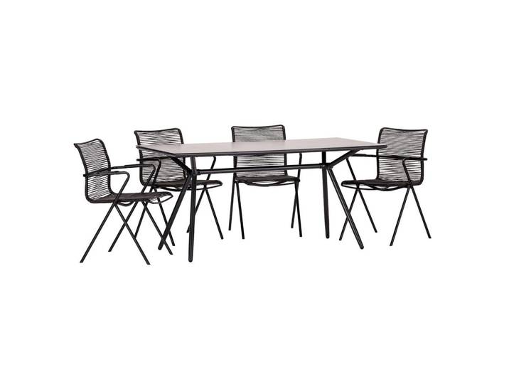 Gartengarnitur 5--teilig. Alpha rope Metall/Kunststoff/Glas