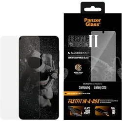 PanzerGlass Ceramic Protection (1 Stk., Samsung Galaxy S26), Smartphone Schutzfolie, Transparent
