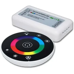 ISOLED Wireless Touch RGB PWM-Controller mit Funk-Fernbedienung Round, 12-24V DC 3x4A ISO-113310