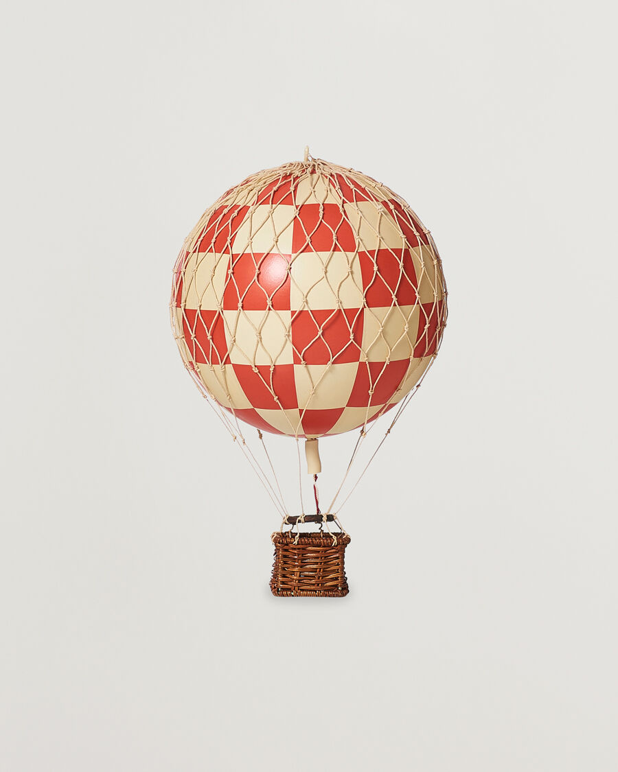 Authentic Models Travels Light Balloon Check Red men One size Rød