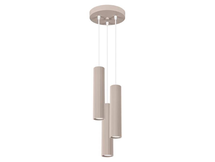 Lampe suspendue KARBON 3P taupe 3xGU10 10W aluminium 108x19.5x19.5cm Sollux Lighting