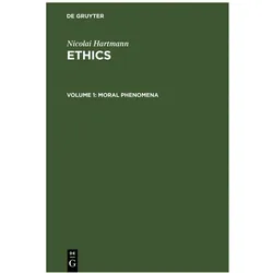Hartmann:Moral Phenomena, Fachbücher von Nicolai Hartmann