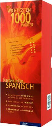 Karteikarten. Die wichtigsten 1000 Wörter Spanisch - Preis vom 11.10.2026 03:10:56 h