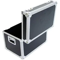 Roadinger Case Transportcase (L x B x H) (19" Case), Audio Racks + Cases, Schwarz, Silber