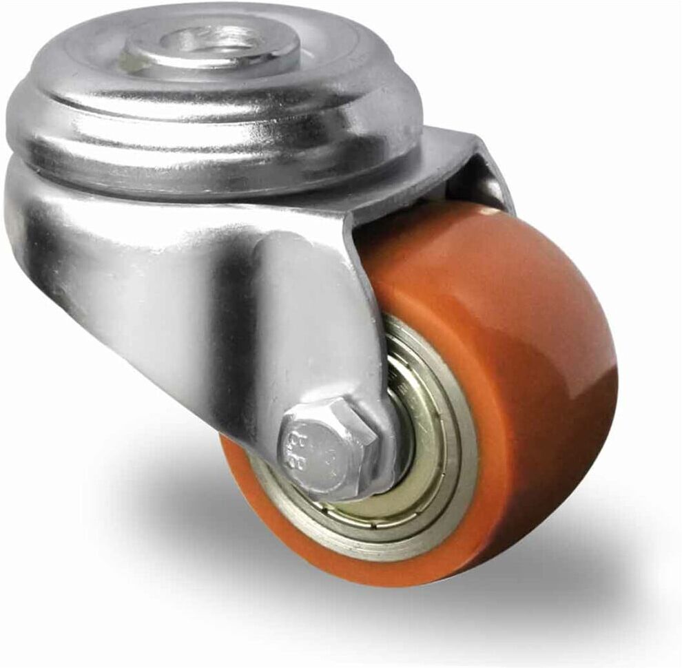 CASCOO Rückenlochlenkrolle ø 50 mm Serie SWU5 Doppelkugellager (HZH35W0050SWU5D0N)